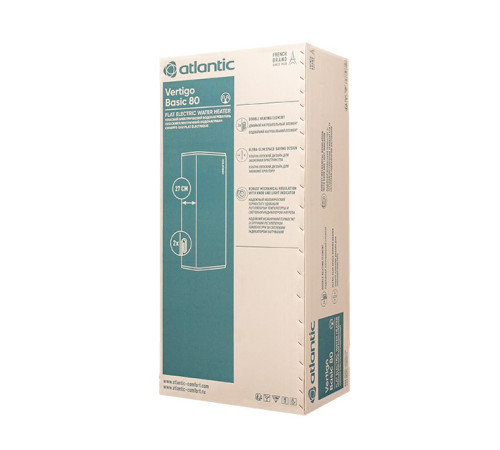 Водонагреватель (бойлер) электрический накопительный Atlantic Vertigo Basic 80 ES-VM0652F220F-B (2000W) (841323)
