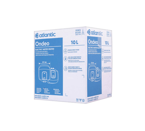 Водонагреватель (бойлер) электрический накопительный Atlantic Ondeo+ SWH 10 AM (2000W) (821427)