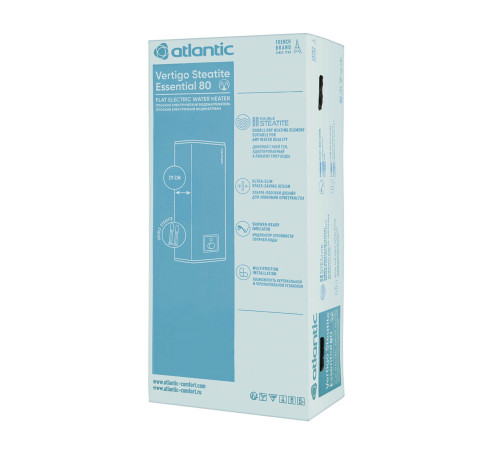 Водонагреватель (бойлер) электрический накопительный Atlantic Vertigo Steatite Essential 80 MP 065 2F-220E-S (1500W) (841307)