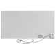 Керамічна електронагрівальна панель з терморегулятором Ardesto HCP-1000RWTM (білий мармур)