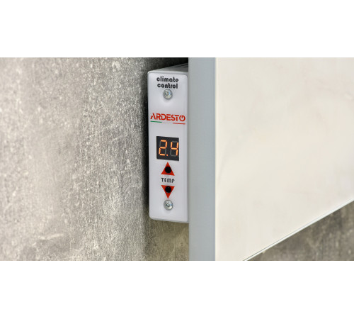 Керамічна електронагрівальна панель з терморегулятором Ardesto HCP-750RWTM (білий мармур)