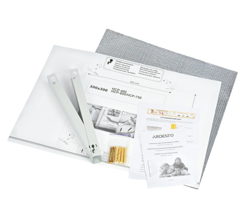 Керамічна електронагрівальна панель з терморегулятором Ardesto HCP-750RWTM (білий мармур)