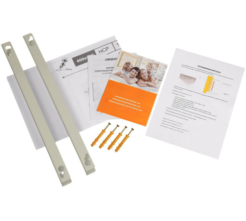 Керамічна електронагрівальна панель з терморегулятором Ardesto HCP-1000RBRM (коричневий мармур)