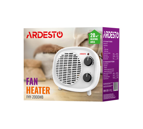 Тепловентилятор Ardesto FHY-2000WB