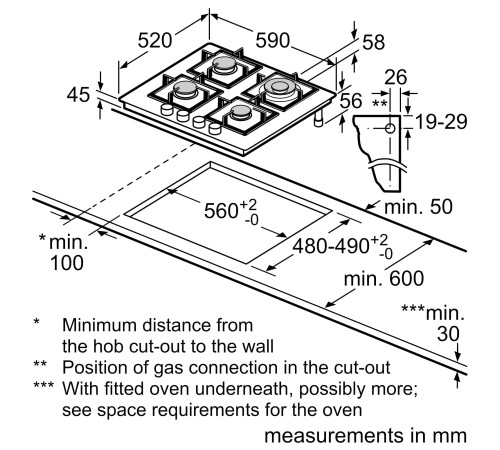 Встраиваемая газовая поверхность Bosch PNP6B6O92R