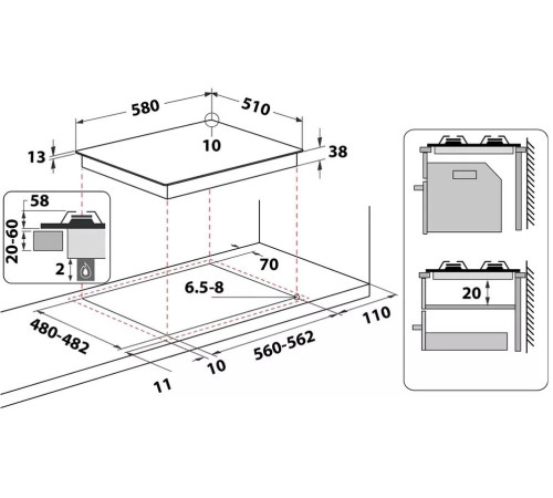 Варильна поверхня Whirlpool TGML661IX