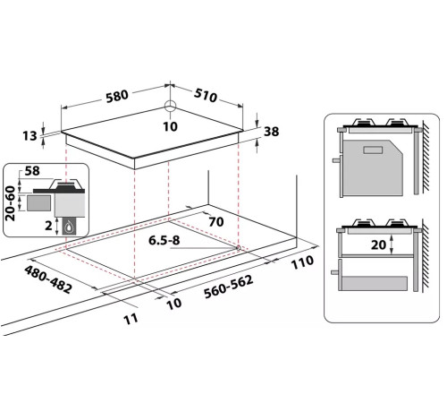 Варильна поверхня Whirlpool TGML661IX