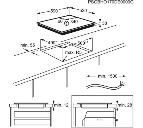 Варочная поверхность Electrolux CPE6433KF