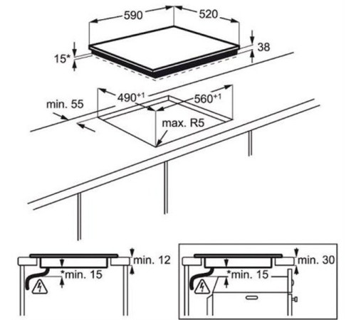 Варочная поверхность Electrolux EHV56240AK