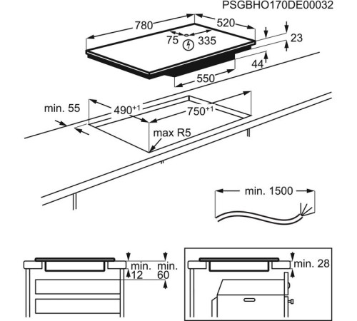 Варочная поверхность Electrolux EIS8648 индукционная