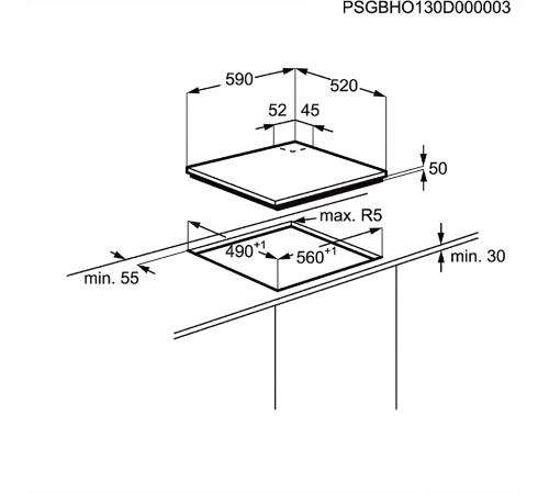 Варильна поверхня Electrolux EGD6576NOK