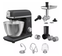 Кухонная машина Electrolux, 1200Вт, чаша-металл, корпус-металл, насадок-8, черный