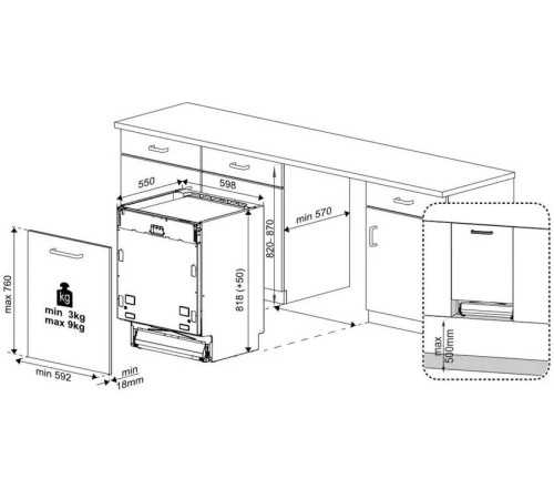 Встраиваемая посудомоечная машина Beko DIN48430AD