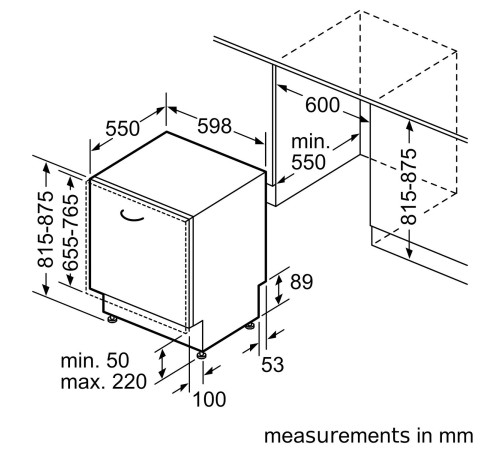 Встраиваемая посудомоечная машина Bosch SMH6ZCX40K