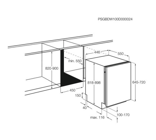 Встраиваемая посудомоечная машина Electrolux EEA12101L