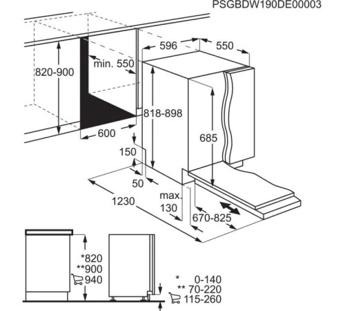 Вбудована посудомийна машина Electrolux EEC987300W