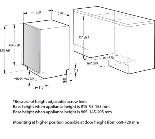 Встраиваемая посудомоечная машина Gorenje GV620E10