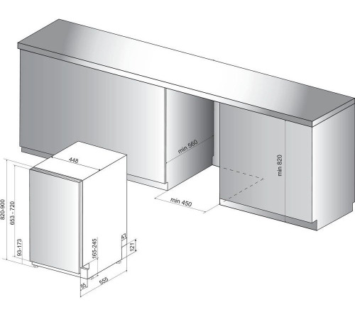 Посудомоечная машина Hotpoint-Ariston HSIO3O23WFE