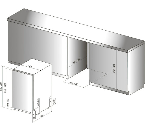 Посудомоечная машина Indesit DSIE2B10
