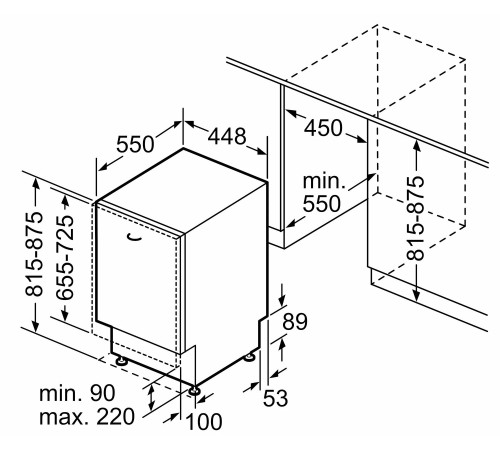 Встраиваемая посудомоечная машина Siemens SR65ZX10MK