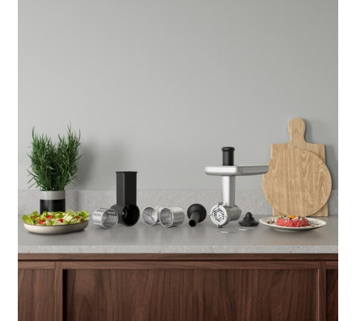 Кухонная машина Electrolux, 1200Вт, чаша-металл, корпус-металл, насадок-8, черный