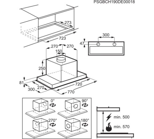 Встраиваемая вытяжка Electrolux LFG719X
