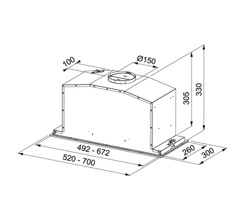 Встраиваемая вытяжка Franke Box Plus 305.0590.105