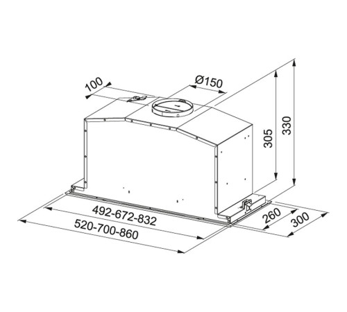 Вытяжка Franke FBI 537 XS/WH