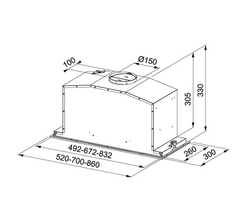 Вытяжка FRANKE FBI 737 XS BK (305.0528.842)