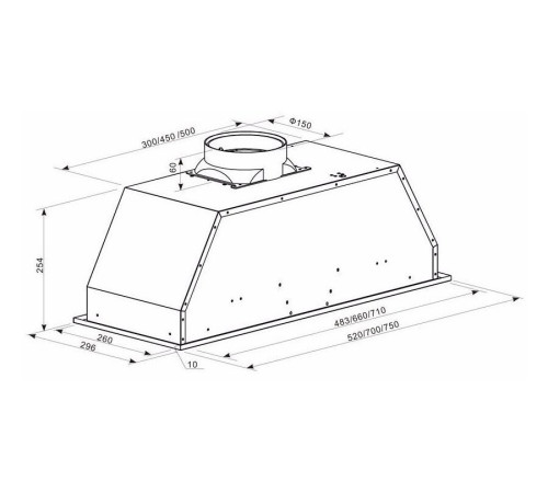 Вытяжка встраиваемая Kaiser EA743M