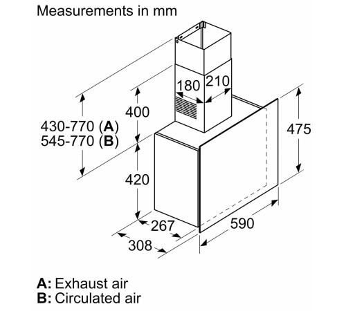 Вытяжка Bosch DWF65AJ60T