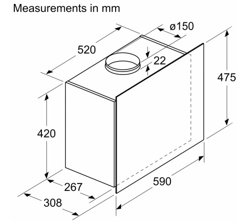 Вытяжка Bosch DWF65AJ60T