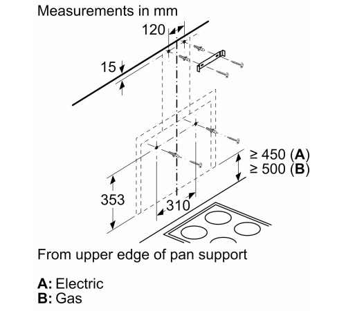Вытяжка Bosch DWF65AJ60T