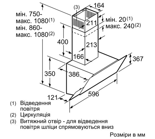 Вытяжка Bosch DWK66AJ60T