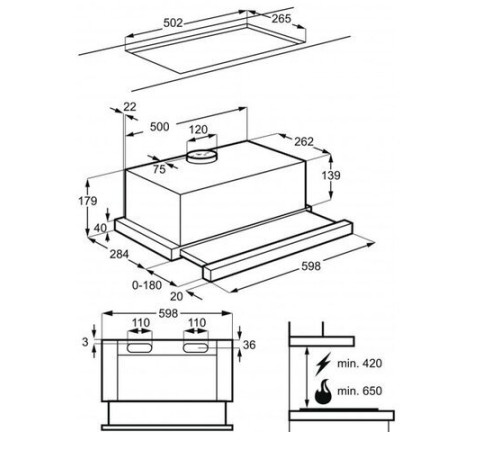 Вытяжка Electrolux LFP316S