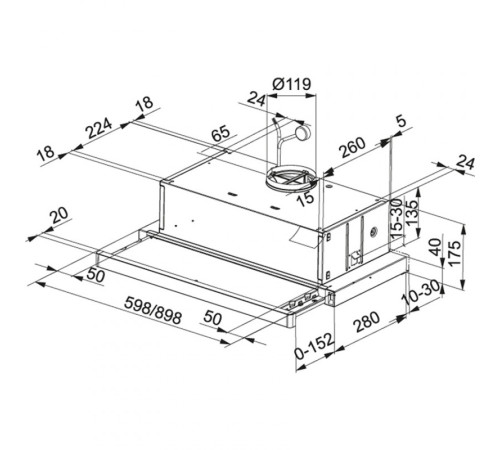 Вытяжка Franke FTC 912 XS LED1 315.0532.377