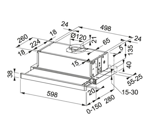 Вытяжка Franke Smart Telescopic FSM 601 BK/GL (315.0489.958)