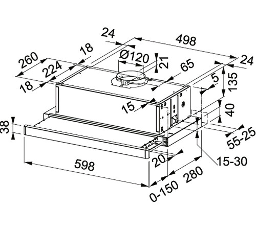 Вытяжка Franke Smart Telescopic FSM 601 WH/GL (315.0489.957)