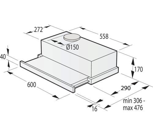 Вытяжка Gorenje TH62E4BG