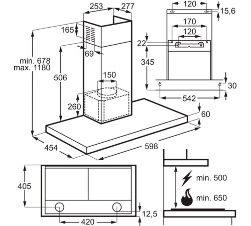 Вытяжка Electrolux LFT766X