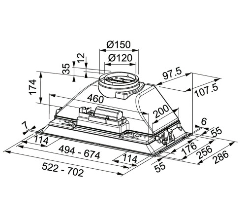 Вытяжка Franke Inca Smart FBI 525 GR (305.0599.532)