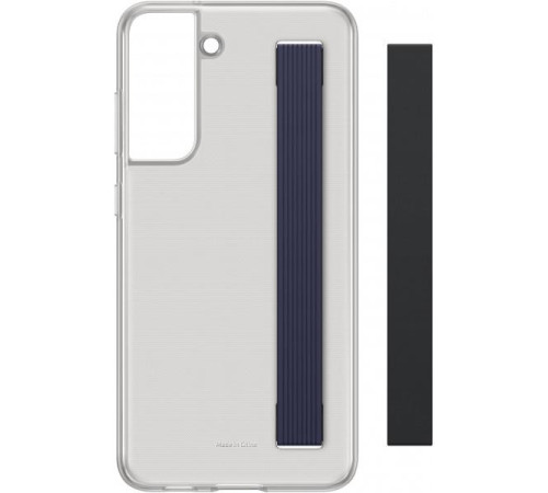 Чехол Samsung Clear Strap Cover для смартфону Galaxy S21 FE (G990) Dark Gray
