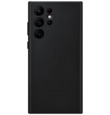 Чехол Samsung Leather Cover для смартфону Galaxy S22 Ultra (S908) Black