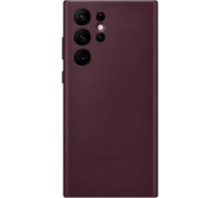 Чохол Samsung Leather Cover для смартфону Galaxy S22 Ultra (S908) Burgundy