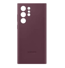 Чехол Samsung Silicone Cover для смартфону Galaxy S22 Ultra (S908) Burgundy