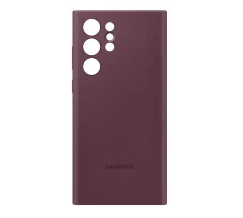 Чехол Samsung Silicone Cover для смартфону Galaxy S22 Ultra (S908) Burgundy