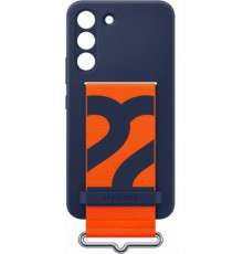 Чехол Samsung Silicone with Strap Cover для смартфону Galaxy S22 (S901) Navy