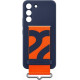 Чехол Samsung Silicone with Strap Cover для смартфону Galaxy S22 (S901) Navy