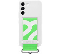 Чехол Samsung Silicone with Strap Cover для смартфону Galaxy S22 (S901) White