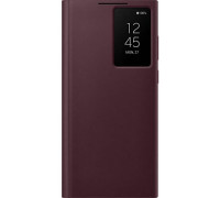 Чехол Samsung Smart Clear View Cover для смартфону Galaxy S22 Ultra (S908) Burgundy